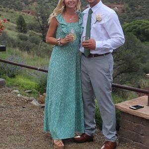 Ana long floral flowy dress